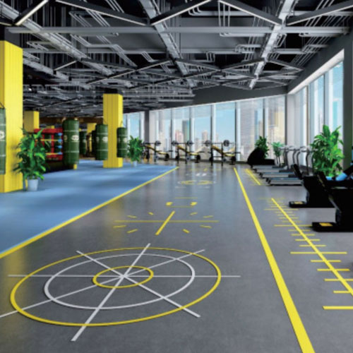 彩石紋PVC運動地膠